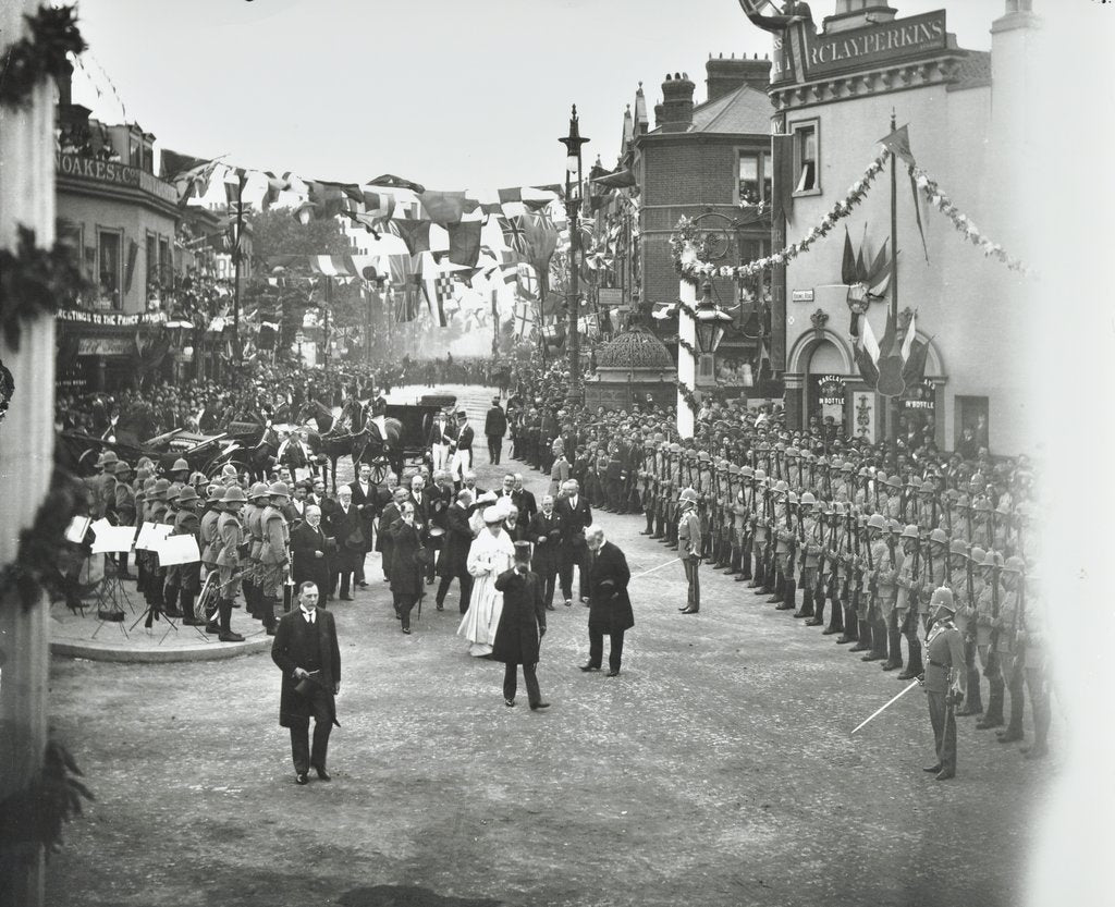 Detail of Official Opening of the Rotherhithe Tunnel, Bermondsey, London, 1908 by Unknown