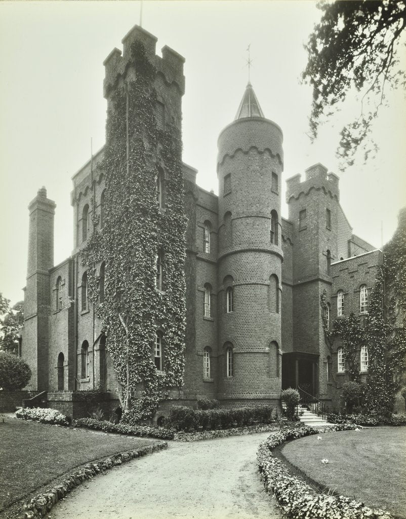 Detail of Vanbrugh Castle, Westcombe Park Road, Greenwich, London, May 1933 by Unknown