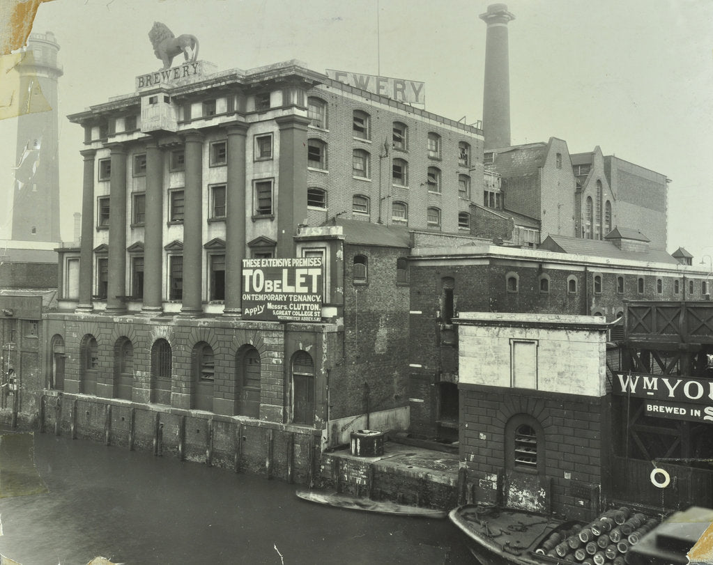 Detail of The Lion Brewery, Belvedere Road, Lambeth, London, 1928 by Unknown