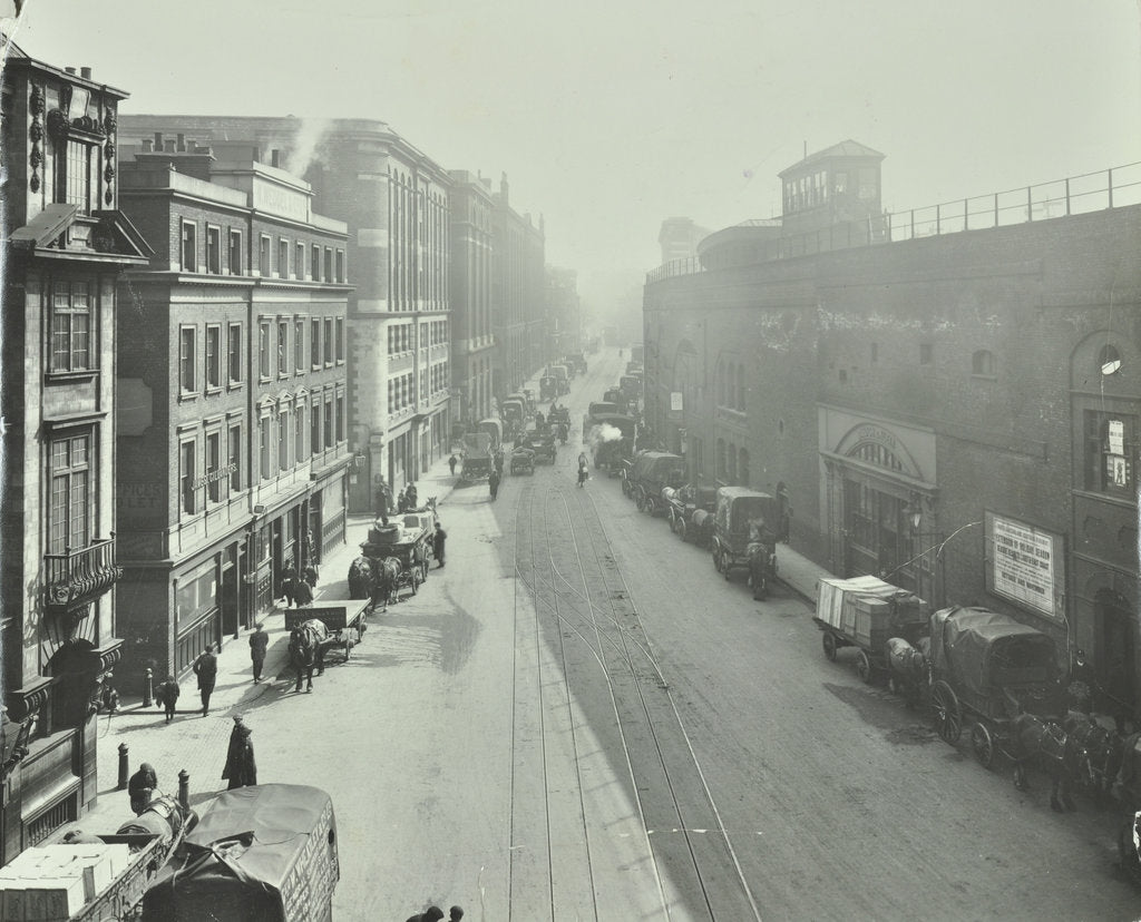 Detail of London Bridge Station, Tooley Street, London, 1910 by Unknown