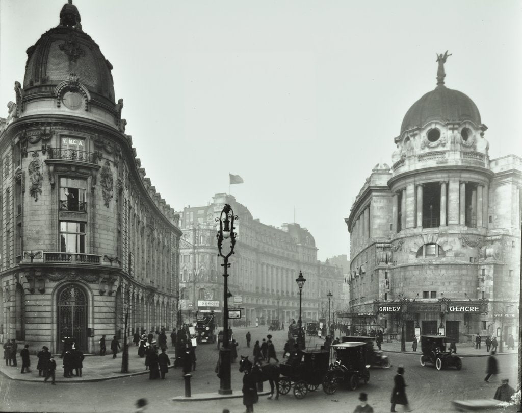 Detail of The Gaiety Theatre, Aldwych, London, 1909 by Unknown