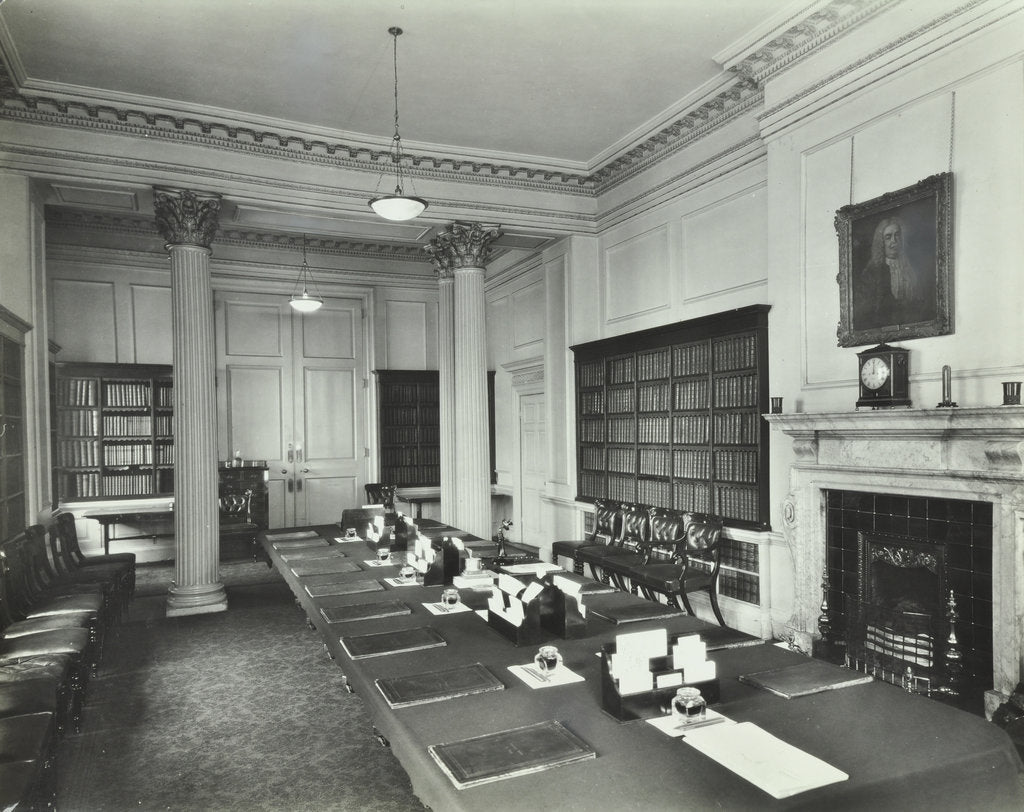 Detail of The Cabinet Room at Number 10, Downing Street, London, 1927 by Unknown