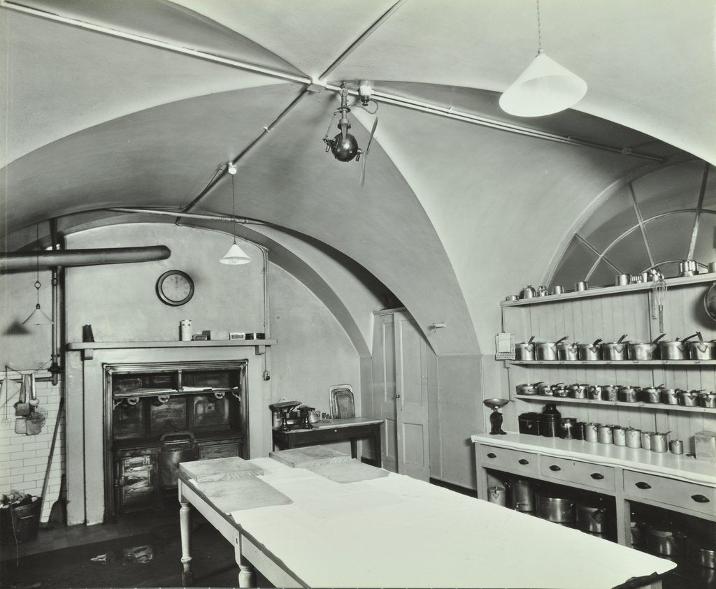 Detail of Kitchen at Admiralty House, Westminster, London, 1934 by Unknown