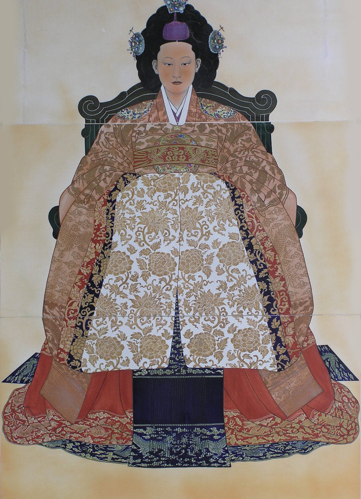 Detail of Myeongseong, Empress of Korea by Anonymous