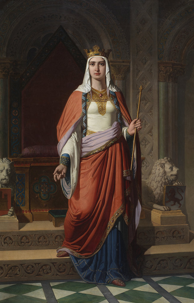 Detail of Queen Urraca of León and Castile, 1857 by Carlos Múgica y Pérez