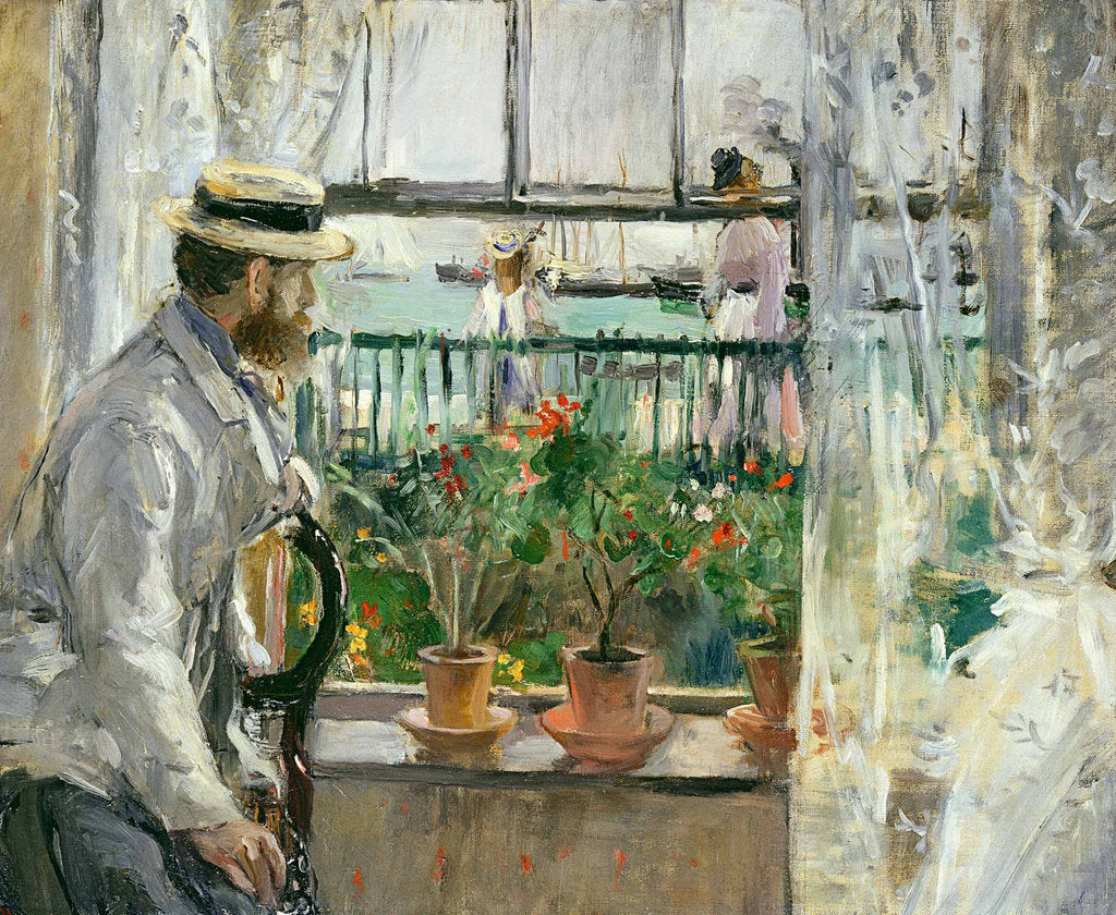 Detail of Eugène Manet on the Isle of Wight, 1875 by Berthe Morisot