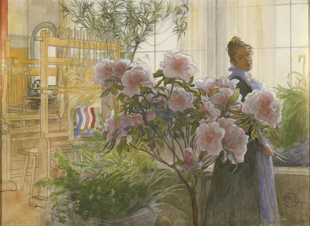 Detail of Azalea, 1906 by Carl Larsson