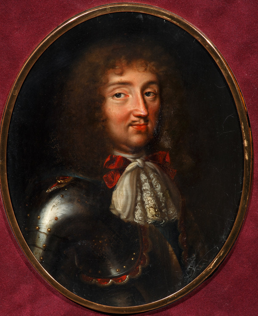 Detail of Louis XIV, King of France, 1680s by Samuel Bernard