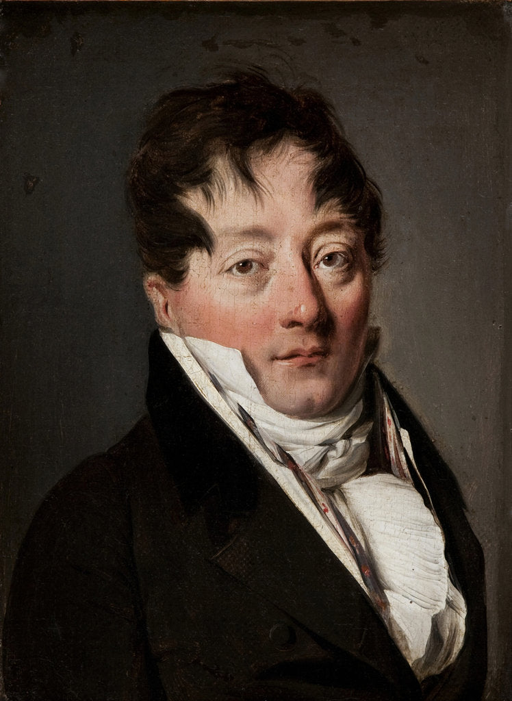 Detail of Portrait of Alexandre Balthazar Laurent Grimod de la Reynière by Louis-Léopold Boilly