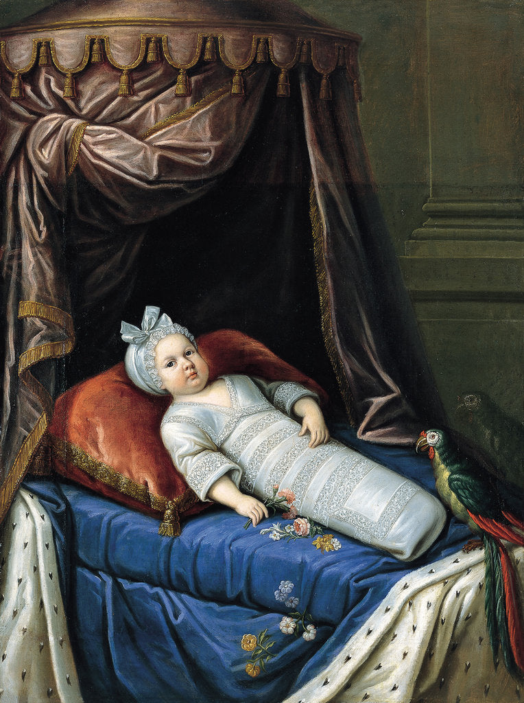 Detail of Portrait of Louis XIV as Baby, ca 1638 by Anonymous