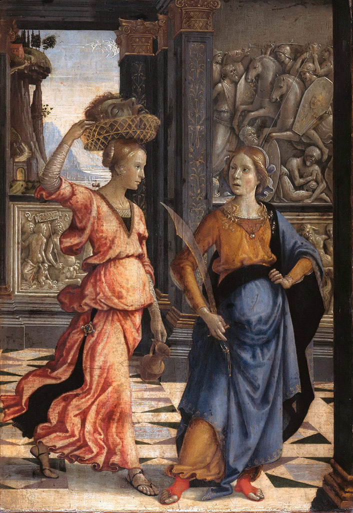 Detail of Judith with her maidservant, 1489 by Domenico Ghirlandaio