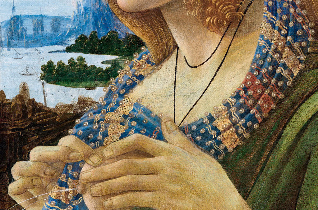 Detail of Allegorical Portrait of a Woman (Simonetta Vespucci). Detail, 1480-1490 by Sandro Botticelli