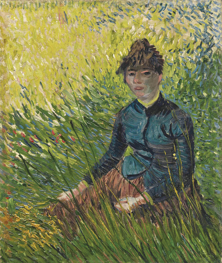 Detail of Woman in a wheat field (Femme dans un champ de blé), 1887 by Vincent van Gogh