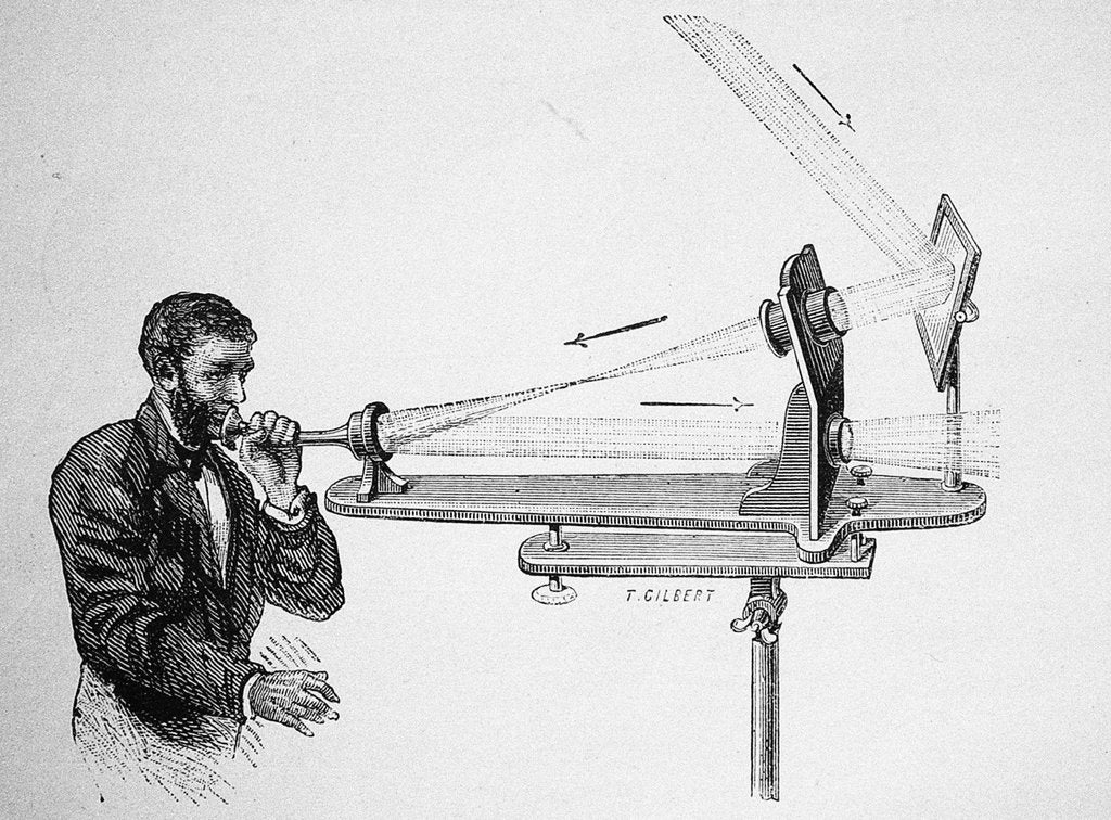 Detail of Photophone by Alexander Graham Bell, 1882 by Anonymous