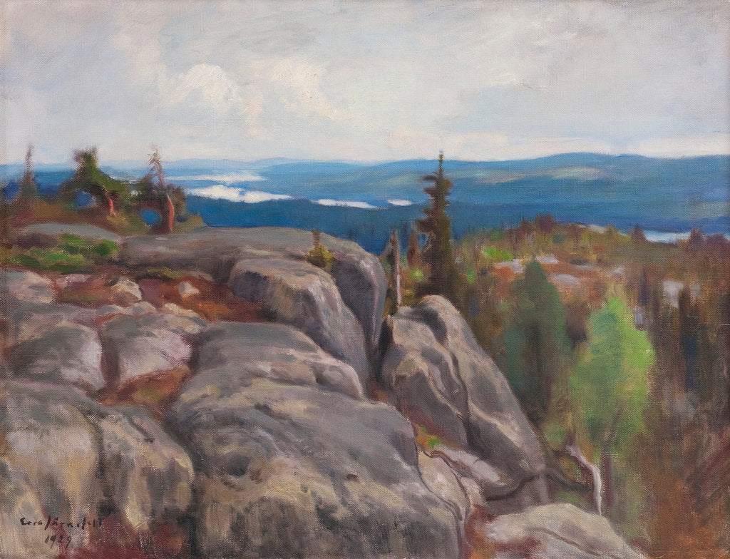 Detail of Landscape (Maisema Kolilta), 1929 by Eero Järnefelt