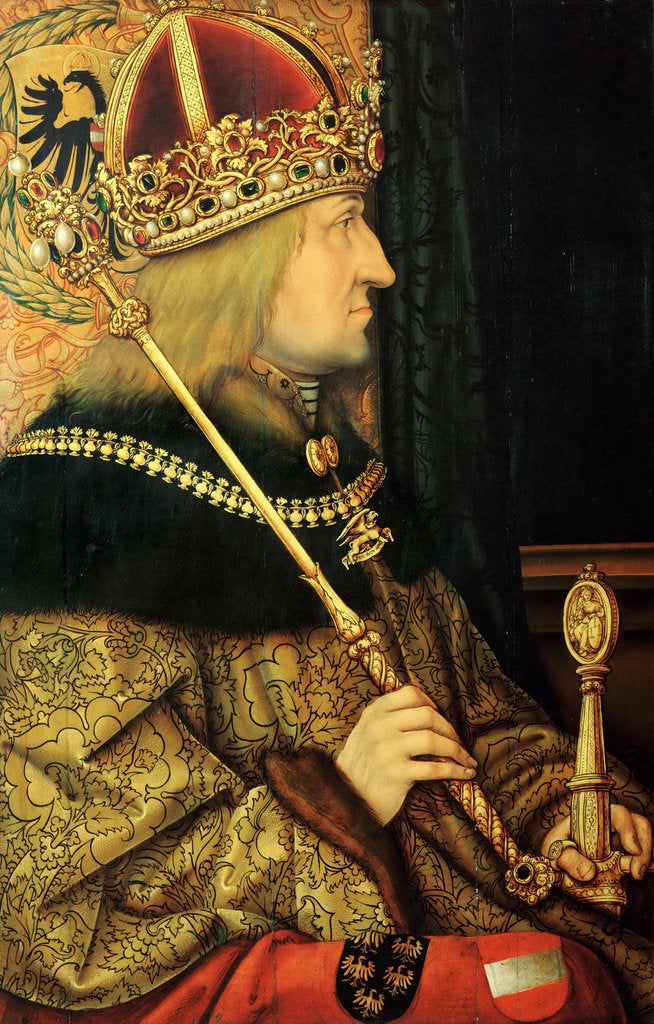 Detail of Portrait of Frederick III, Holy Roman Emperor, Late 15th century by Hans Burgkmair the Elder