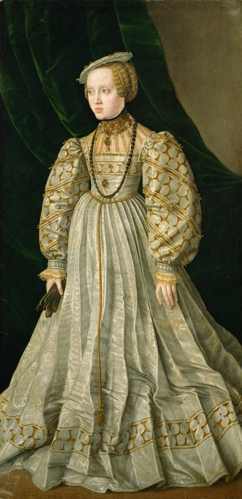 Detail of Archduchess Anna of Austria, daughter of Emperor Ferdinand I, ca 1545 by Jakob Seisenegger