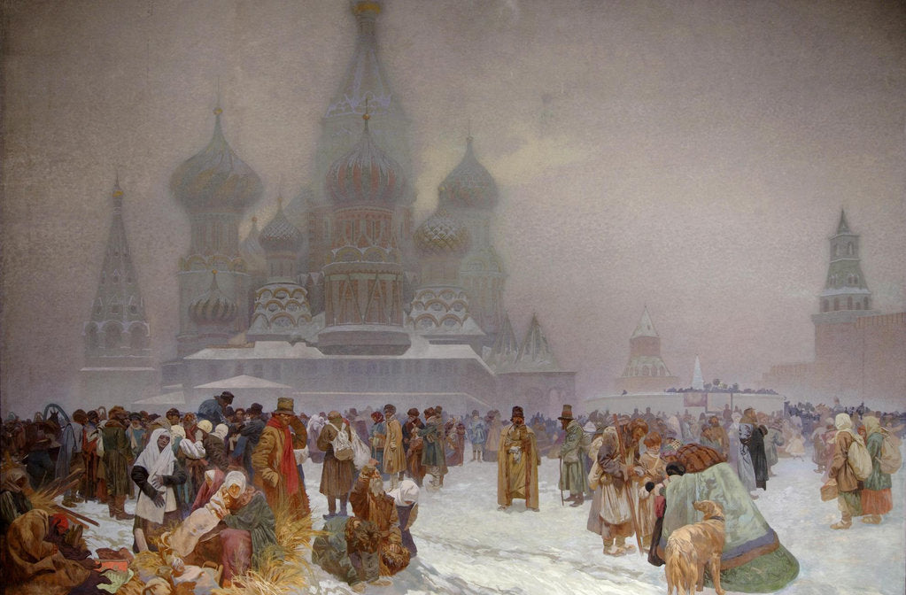 Detail of The Abolition of Serfdom in Russia, 1914 by Alfons Marie Mucha