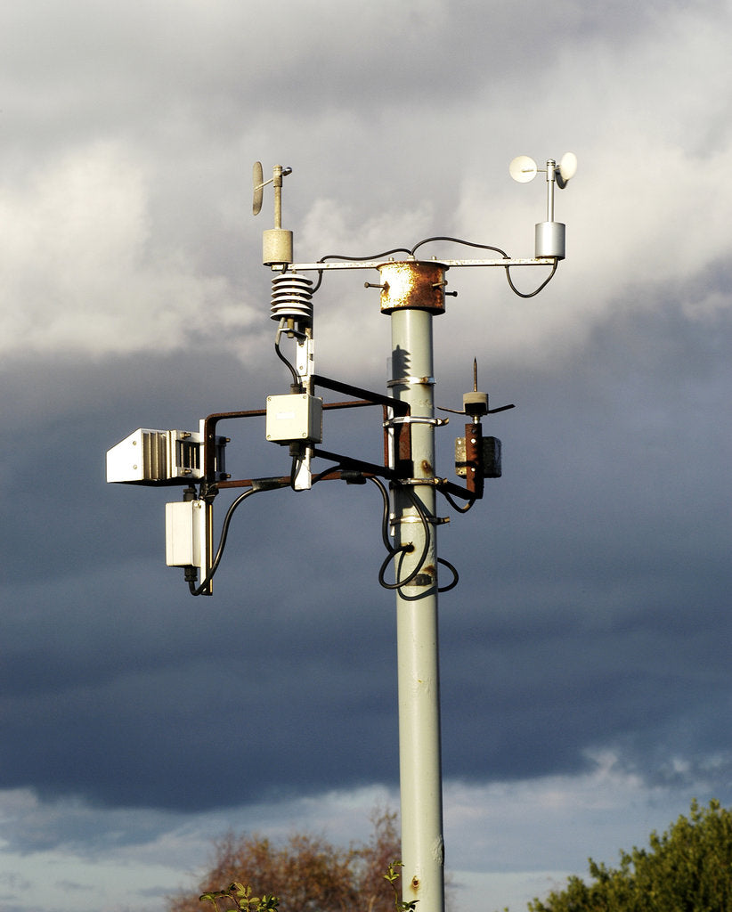 Detail of Road side weather station by Unknown