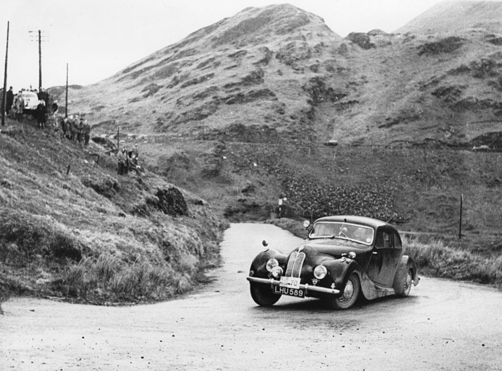 Detail of Bristol 400 driven by L.Potter on the 1952 R.A.C Rally by Unknown