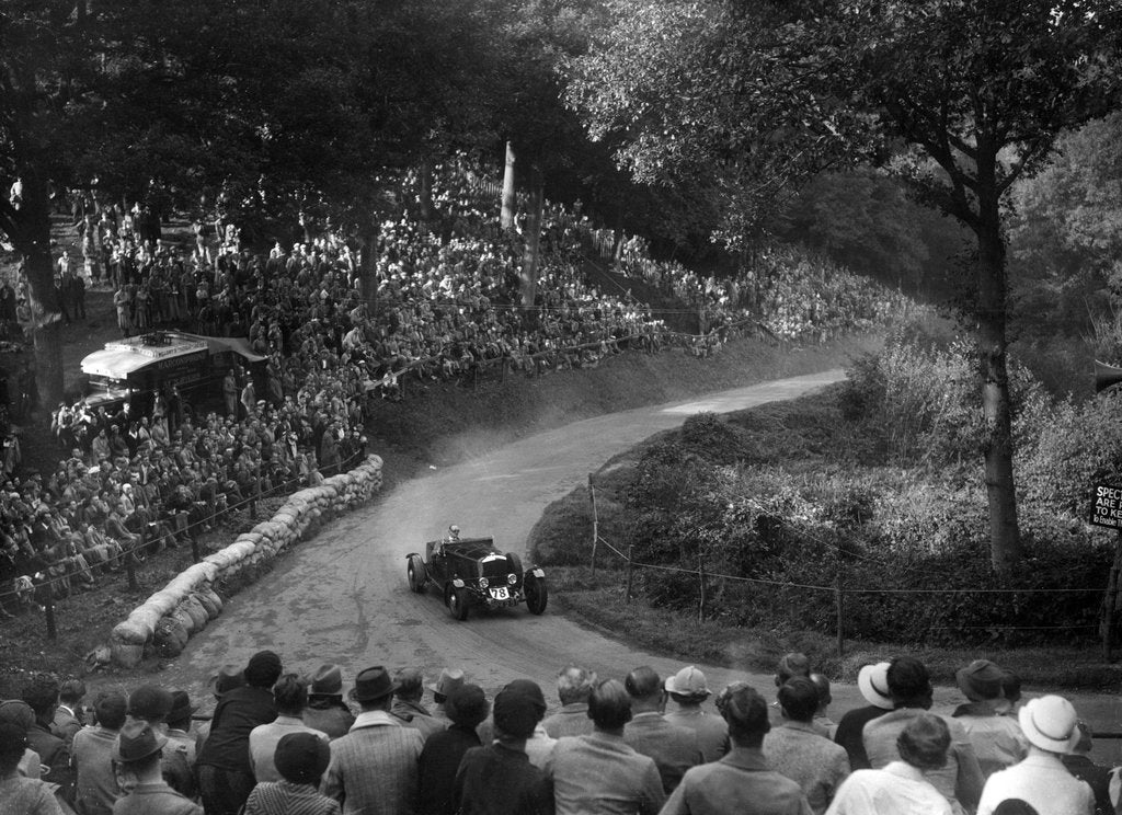 Detail of Railton light sports tourer competing in the Shelsley Walsh Hillclimb, Worcestershire, 1935 by Bill Brunell