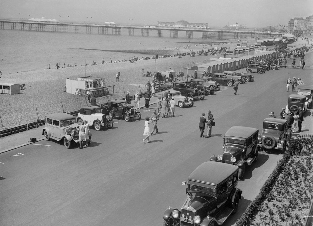 Detail of B&HMC Brighton Motor Rally, Madeira Drive, Brighton, Sussex, 1930 by Bill Brunell