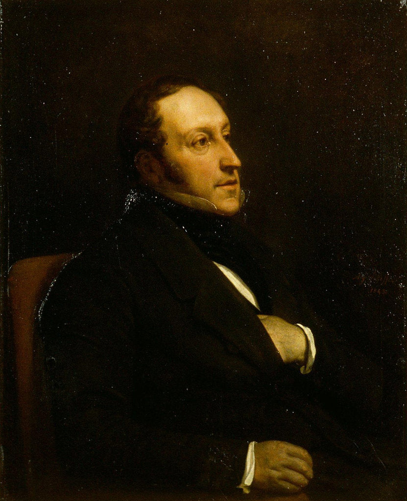 Detail of Portrait of the composer Gioachino Antonio Rossini by Anonymous