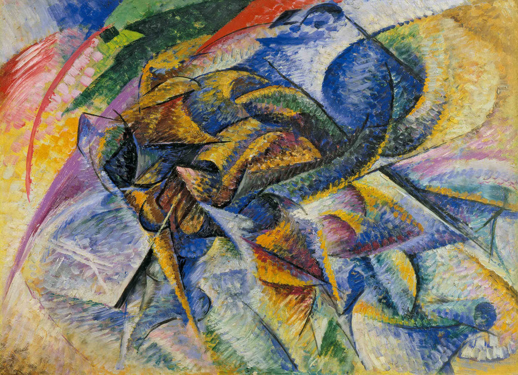 Detail of Dynamism of a Cyclist (Dinamismo di un Ciclista), 1913 by Anonymous