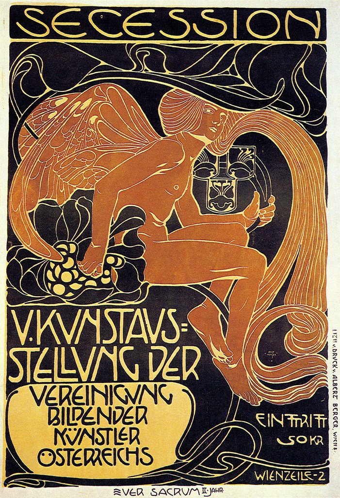 Detail of Vienna Secession, Fifth Exhibition poster, 1899 by Anonymous