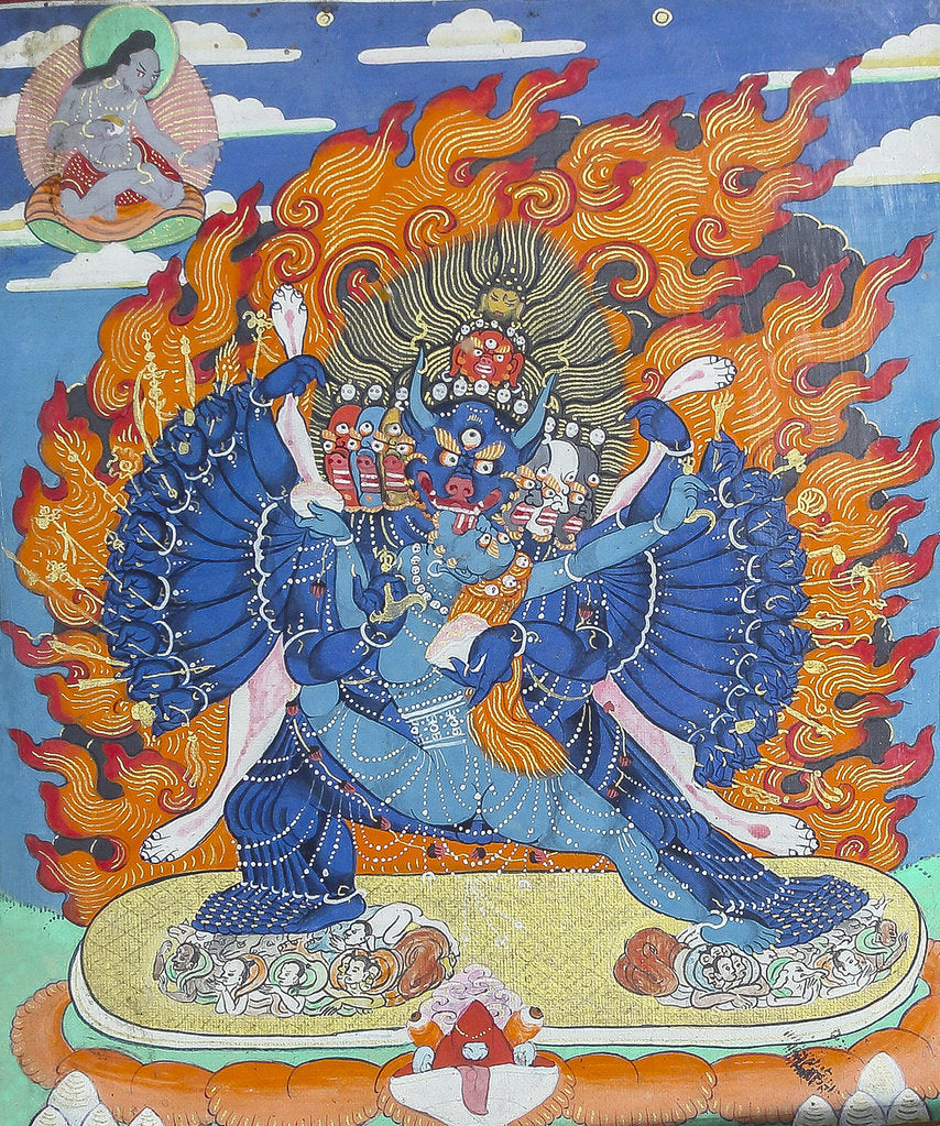 Detail of Vajrabhairava (Thangka), 19th century by Anonymous