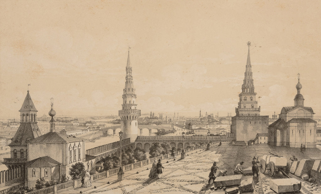 Detail of View of Moscow from the Kremlin, 1844 by Anonymous