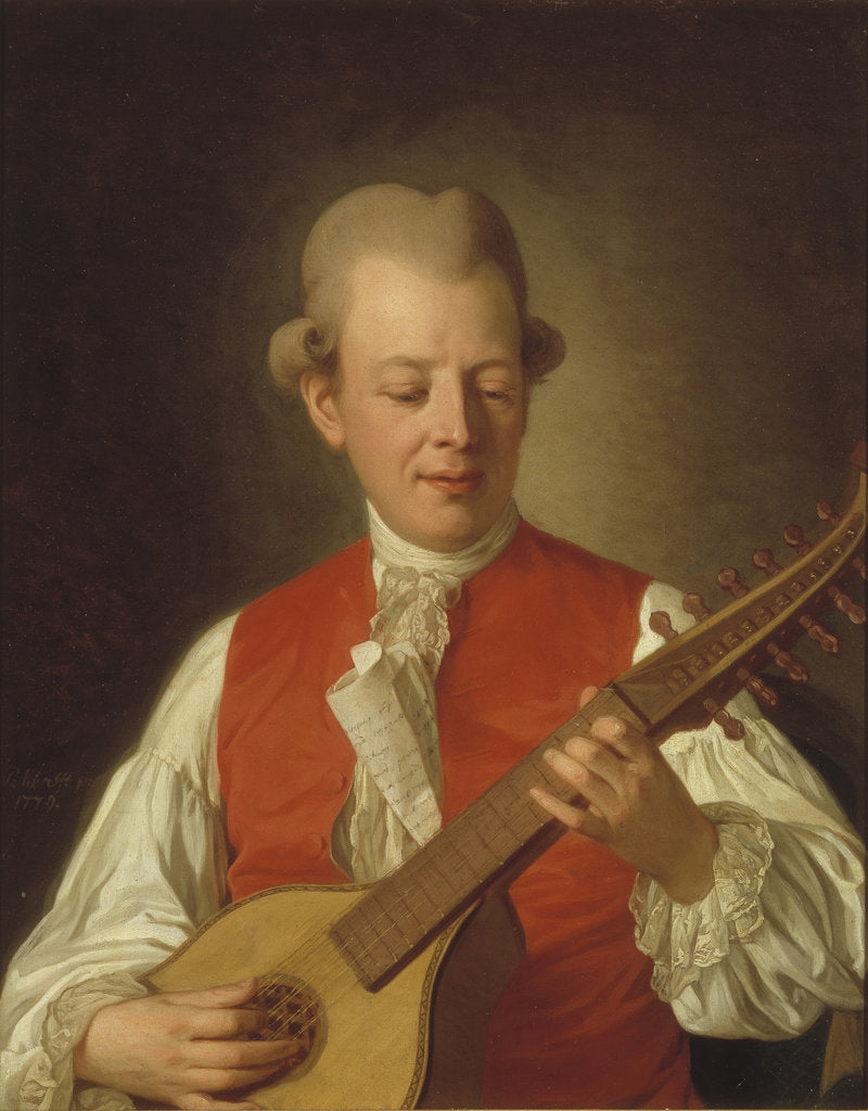 Detail of Portrait of Carl Michael Bellman, 1779 by Anonymous