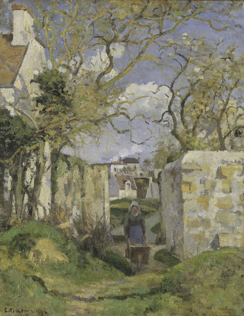 Detail of Landscape near Pontoise, 1874 by Anonymous