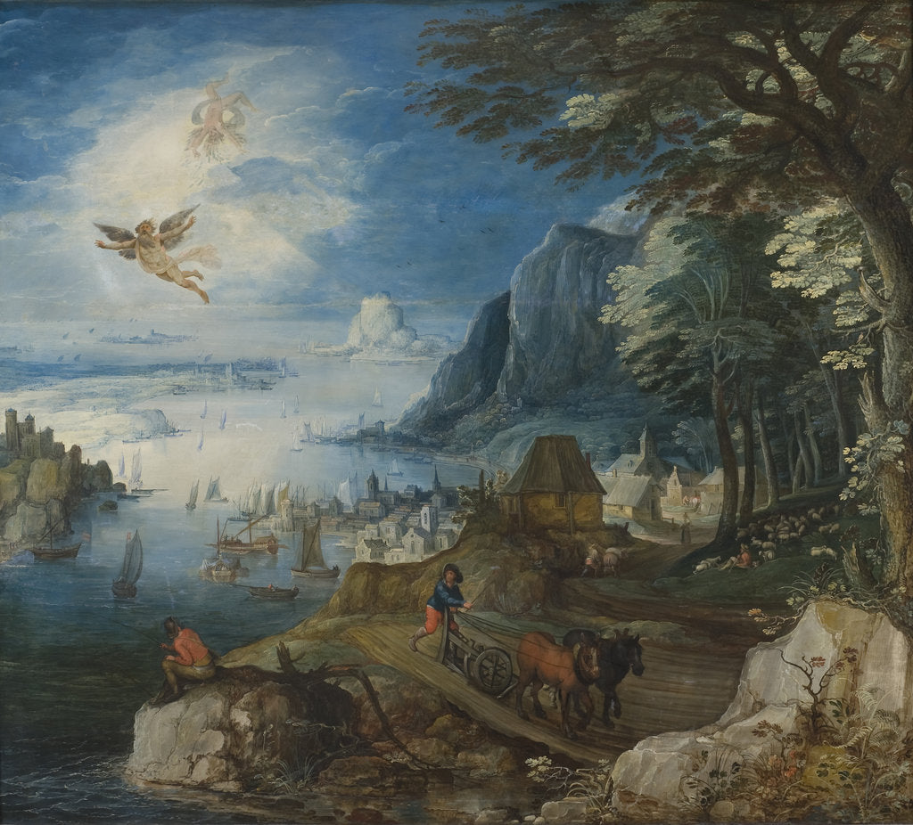 Detail of Landscape with the Fall of Icarus by Anonymous