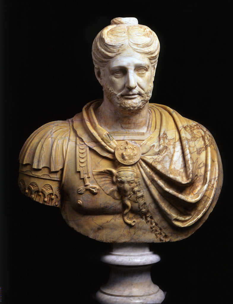 Detail of Bust of Hannibal Barca by Anonymous