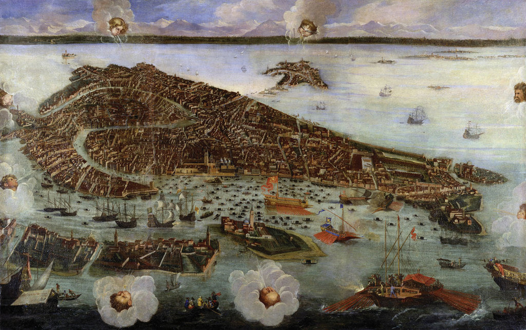 Detail of Perspective Map of Venice, c. 1650 by Anonymous