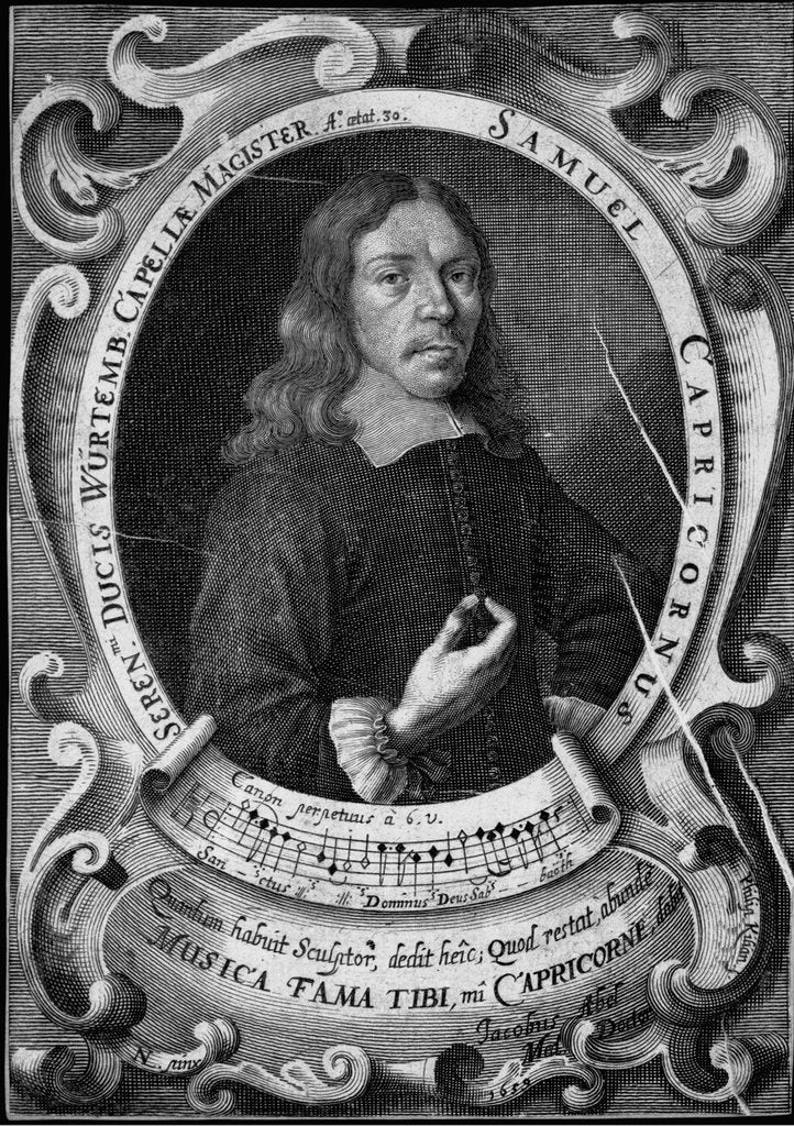 Detail of Portrait of the composer Samuel Capricornus by Anonymous