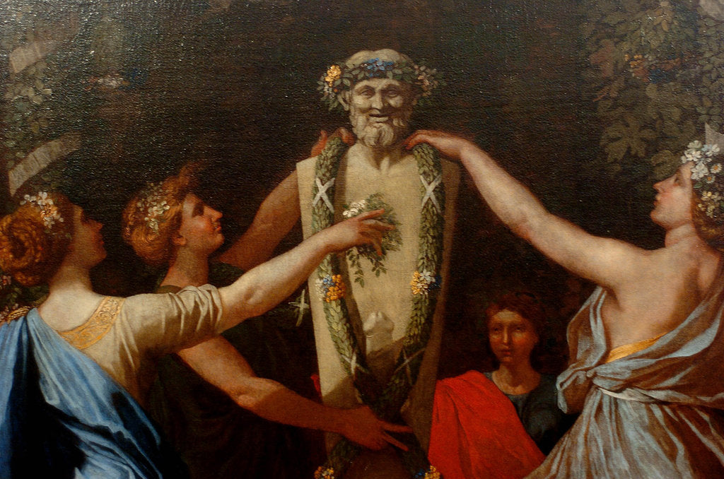 Detail of Hymenaios Disguised as a Woman During an Offering to Priapus (Detail), c. 1635 by Anonymous