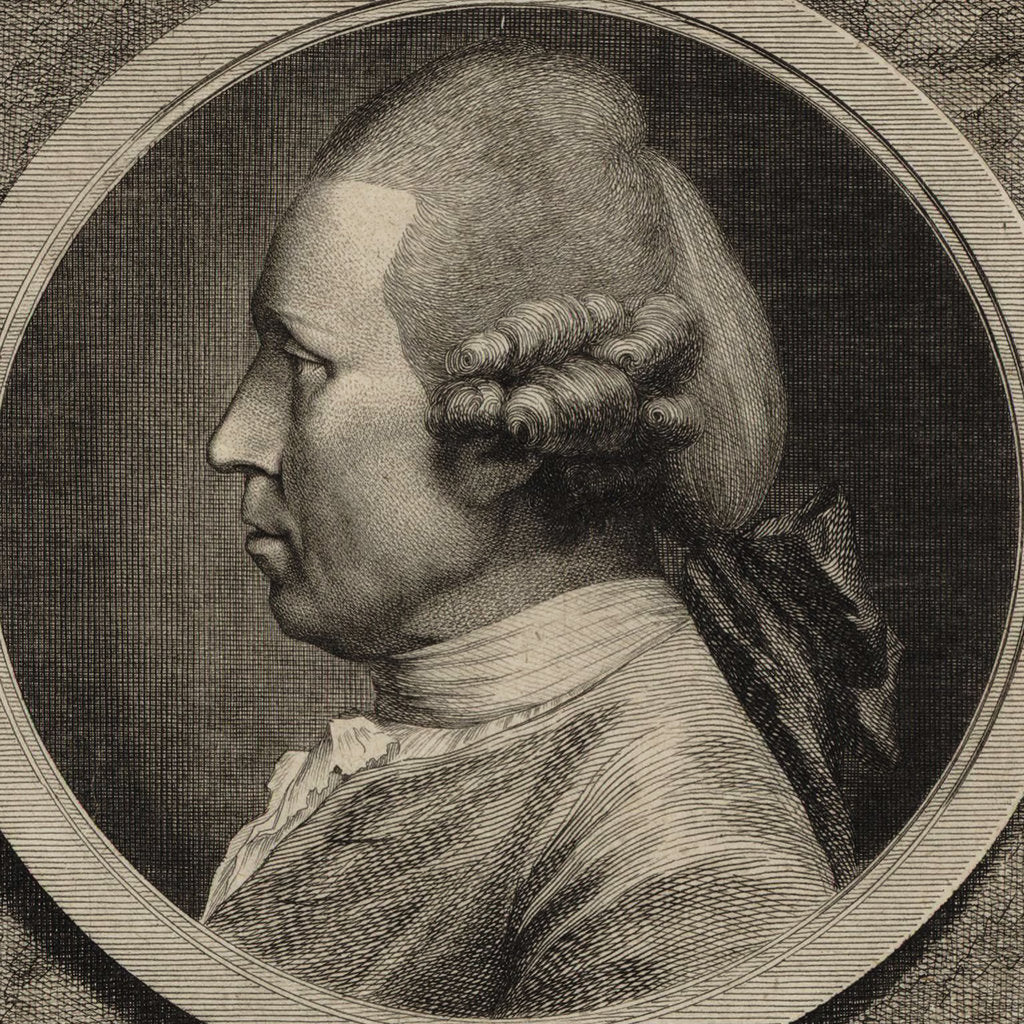 Detail of Portrait of the composer Johann Adam Hiller, 1780 by Anonymous