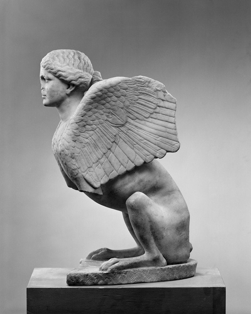 Detail of Sphinx (Roman copy from a Greek Original), 440-430 BC by Anonymous