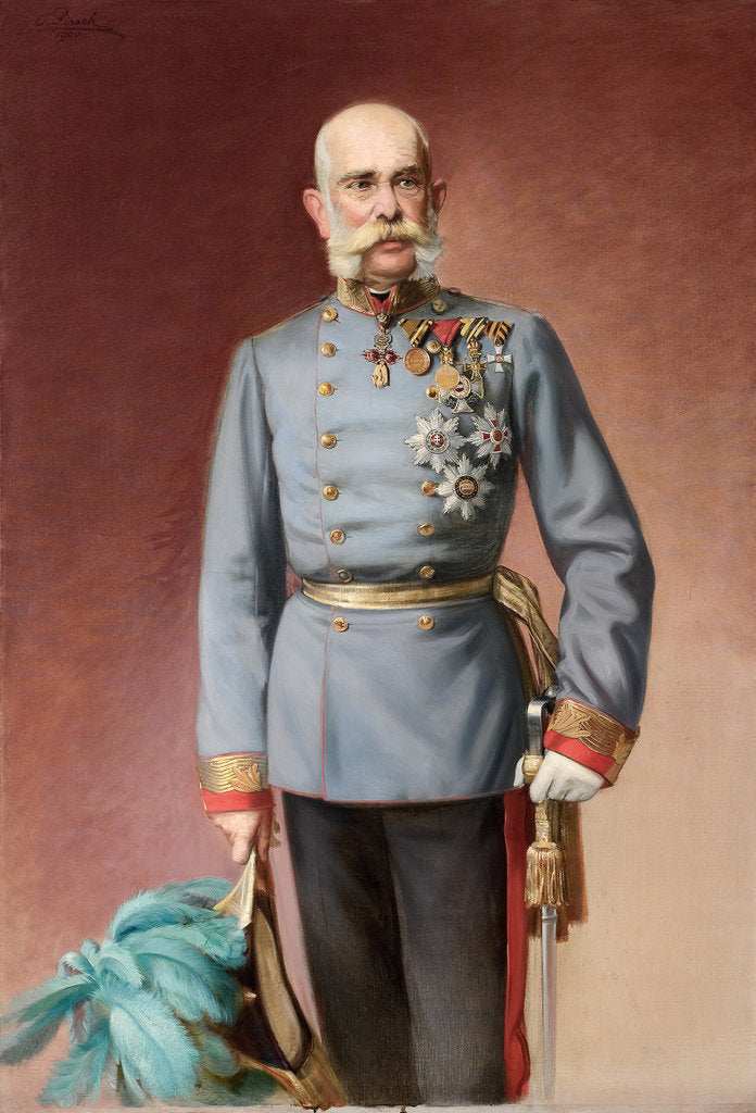 Detail of Portrait of Franz Joseph I of Austria, 1900 by Anonymous