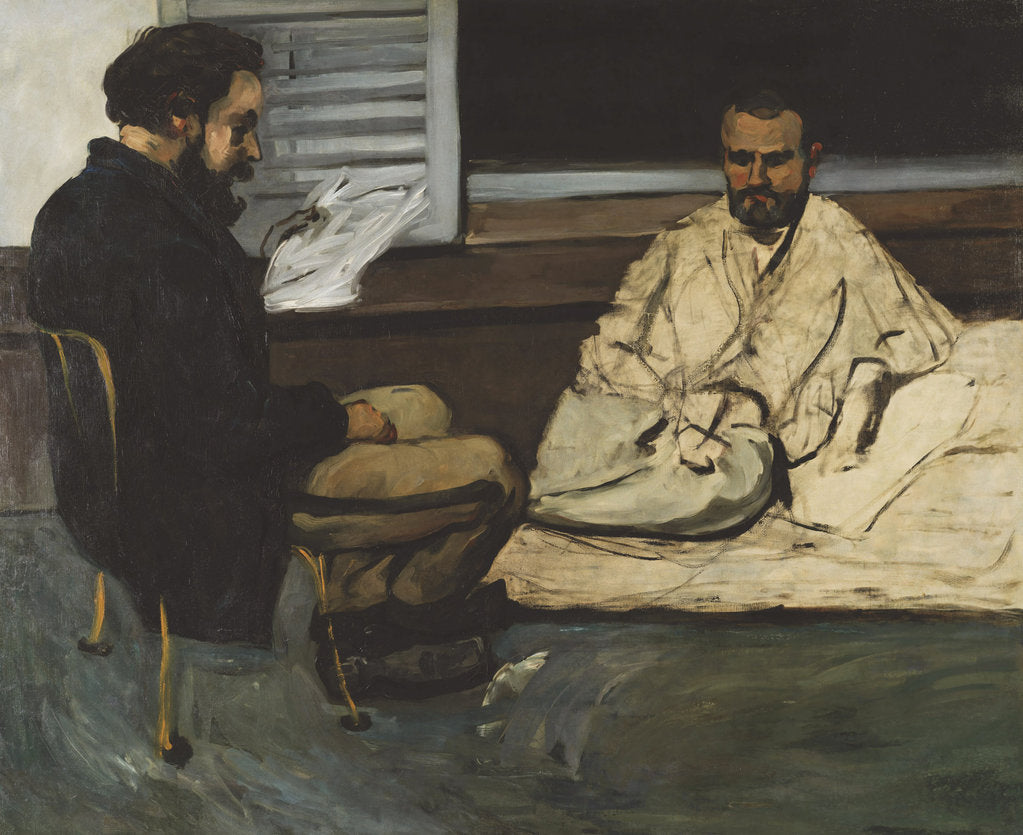 Detail of Paul Alexis reading to Émile Zola, 1869-1870 by Anonymous