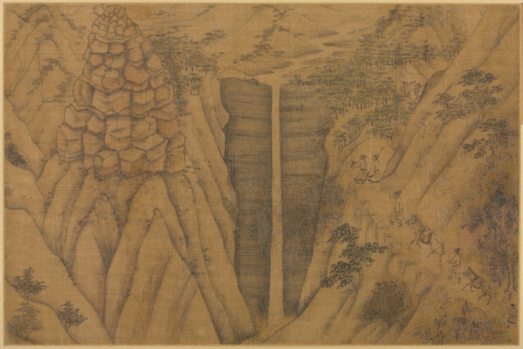 Detail of Dwelling in the Longmian Mountains, 1100s-1200s by Li Gonglin (follower of)