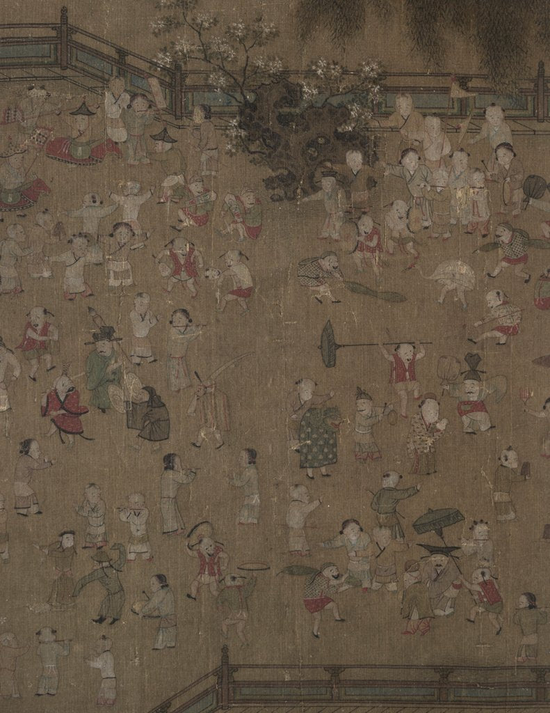 Detail of One Hundred Children at Play, 1100s-1200s by Su Hanchen