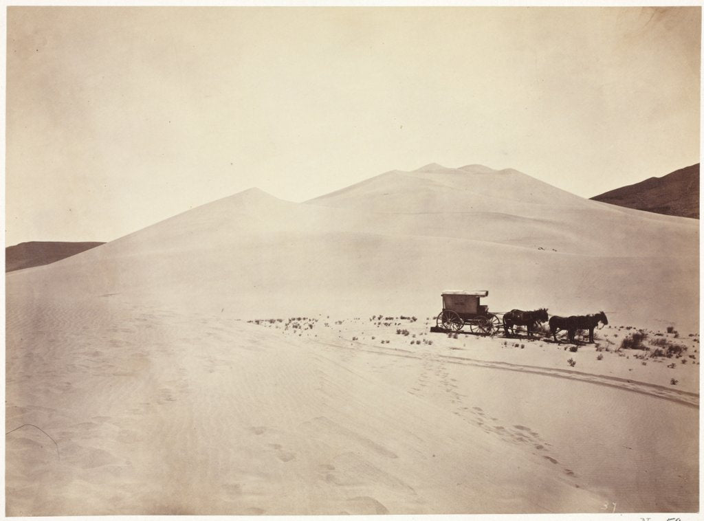 Detail of Sand Dunes, Carson Desert, Nevada, 1867 by Timothy H. O'Sullivan