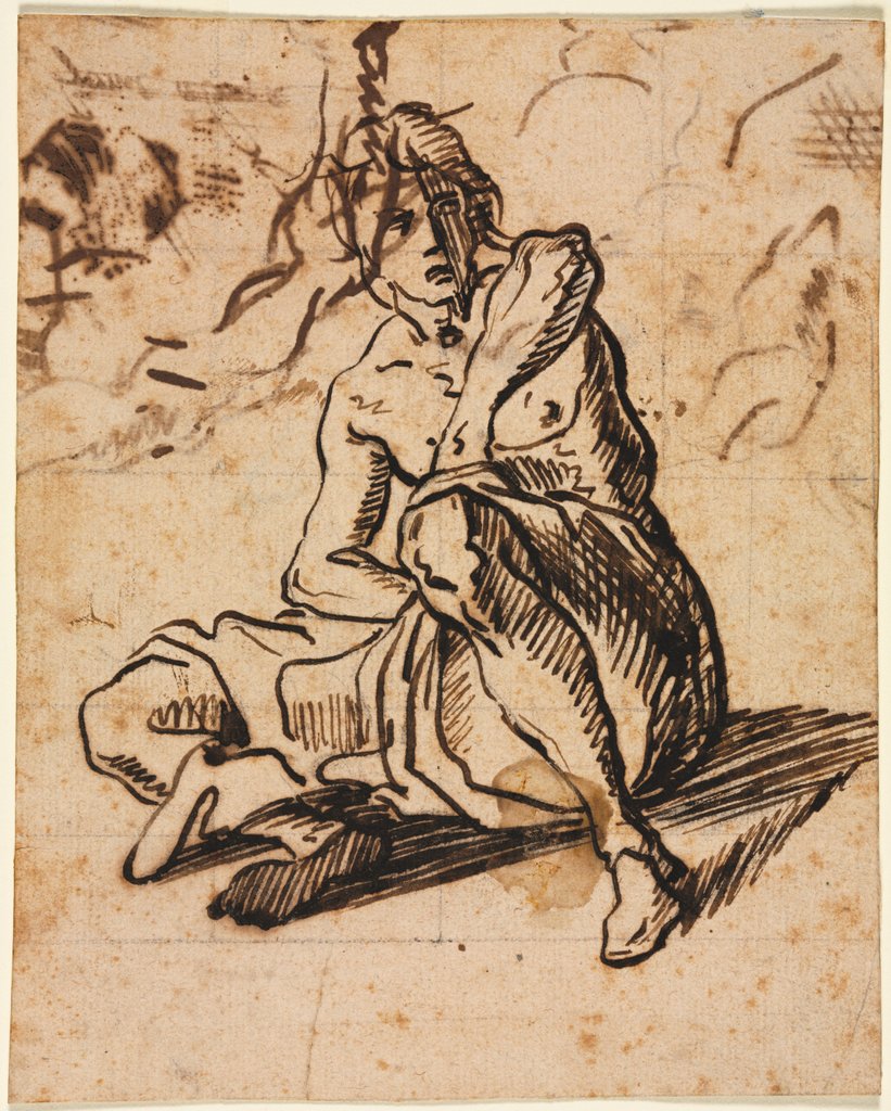 Detail of Seated Figure, 1600s by Unknown