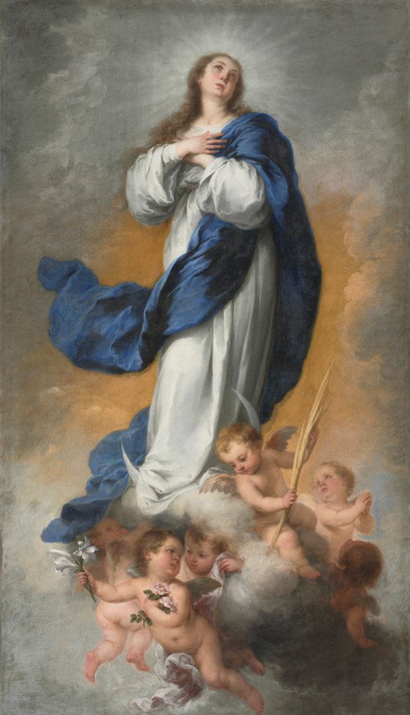 Detail of The Immaculate Conception, c. 1680 by Bartolomé Esteban Murillo