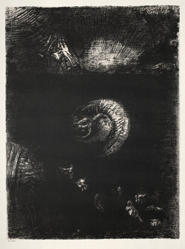 Detail of The Temptation of Saint Anthony: And All Manner of Frightful Creatures Arise, 1888 by Odilon Redon; Becquet; Edmond Deman