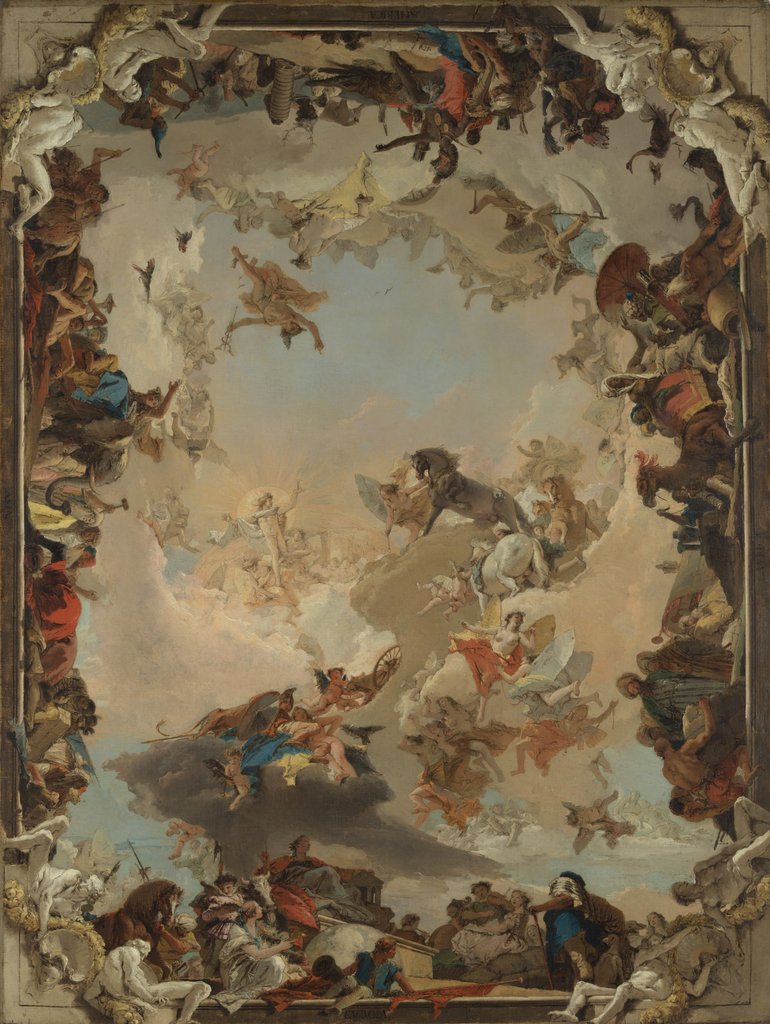 Detail of Allegory of the Planets and Continents, 1752 by Giovanni Battista Tiepolo