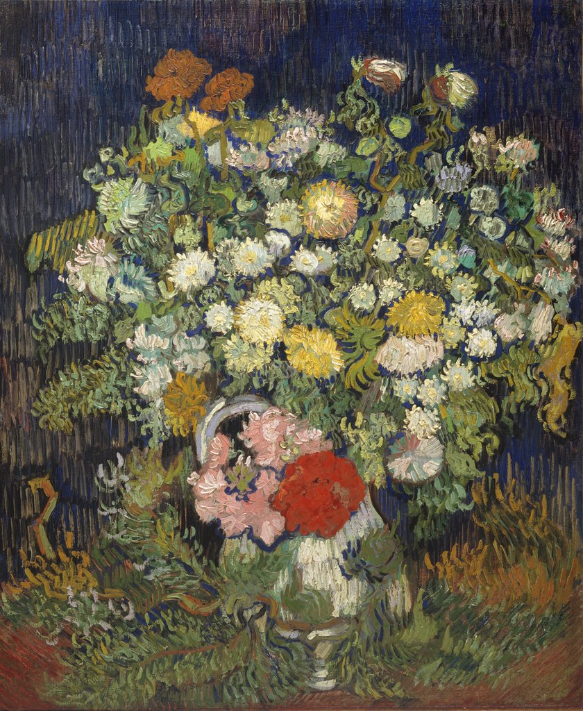 Detail of Bouquet of Flowers in a Vase, 1890 by Vincent van Gogh